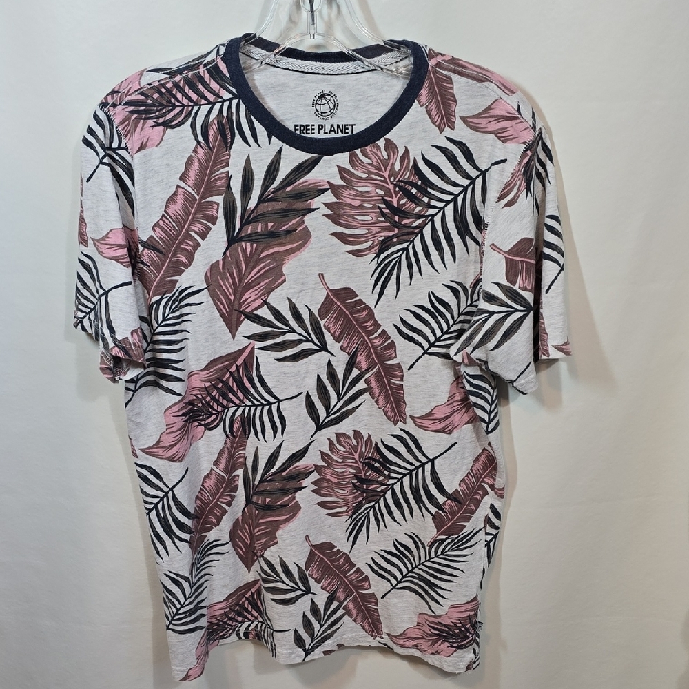Free Planet Pink and Black Tropical Tees